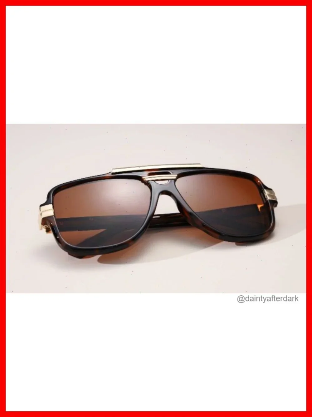 Retro Oversized Aviator Sunglasses Square Designer Vintage Shades